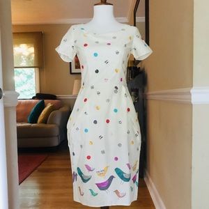 ❤️ Retrolicious Dotted Bird Dress New XS ❤️